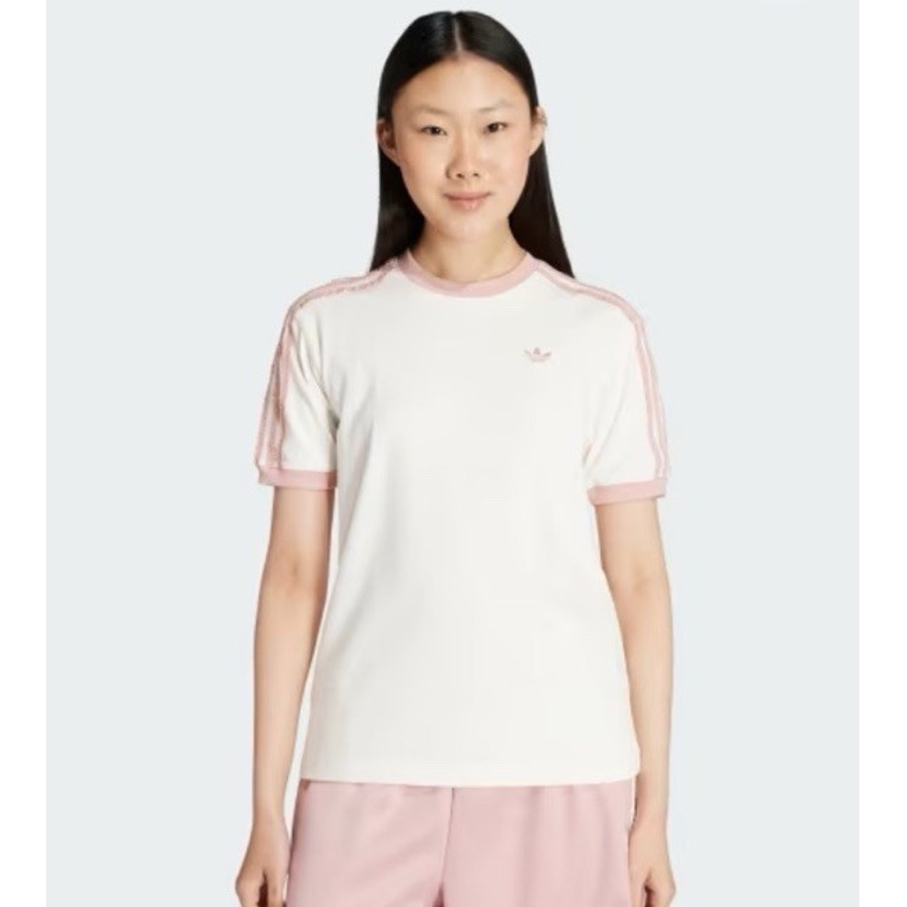 Adidas Originals Ruffle 3S Tee Women's Casual T-Shirts Size Large NWT KC8821